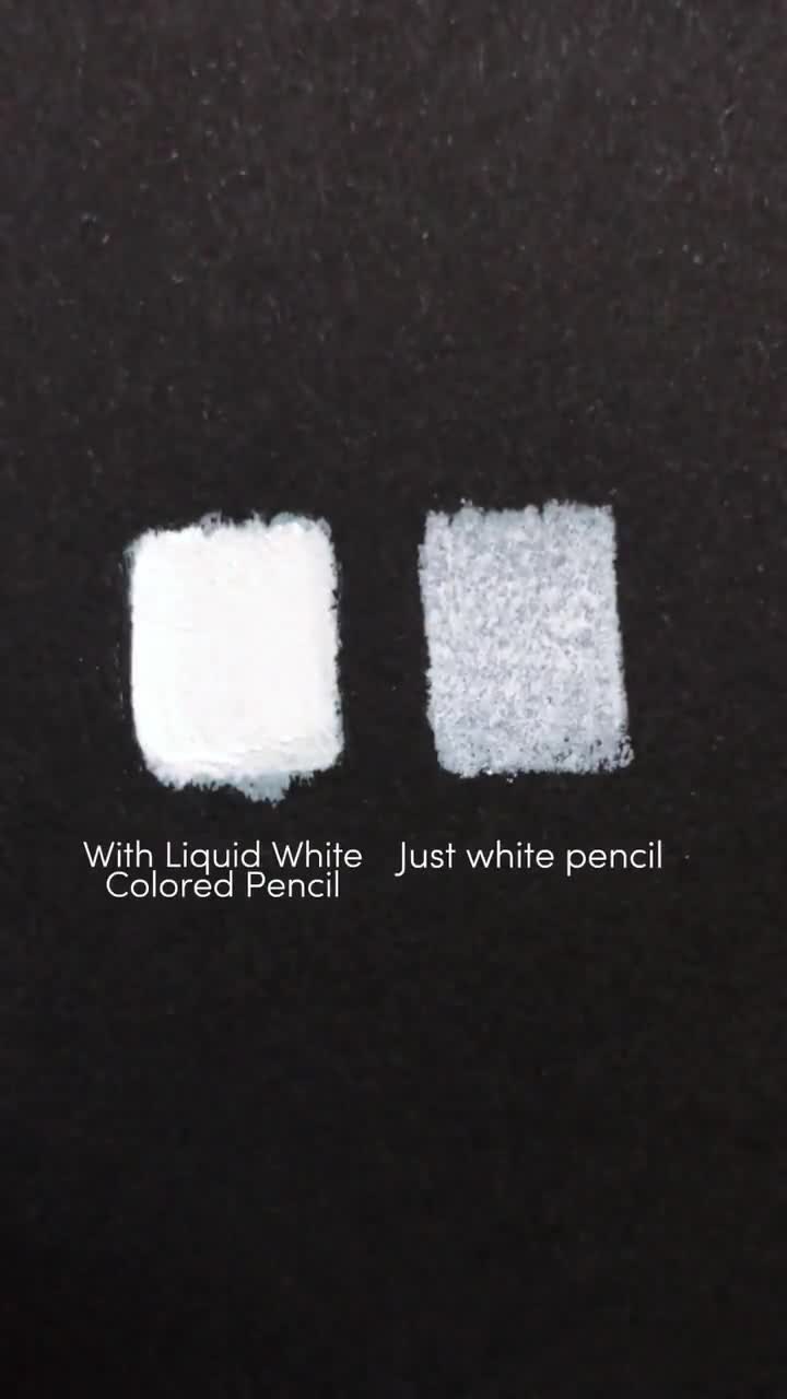 Liquid WHITE Colored Pencil for Highlights by Pearl Burnish® Archival 