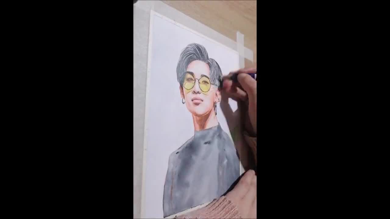 GOT7 Bambam Portrait Handmade Drawing Kpop Wall Art Decor - Etsy