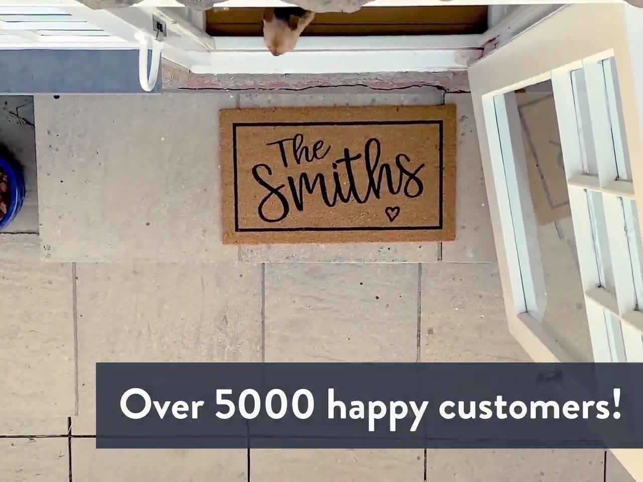 Welcome to Hell Devil Horns - Funny Welcome Doormat - Devil