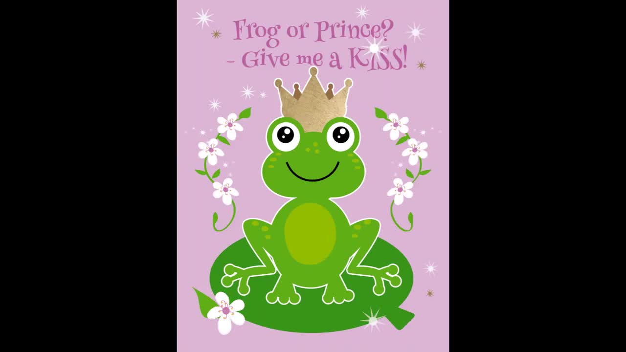 Kiss A Frog And Get A Prince Funny Frog Gift' Sticker