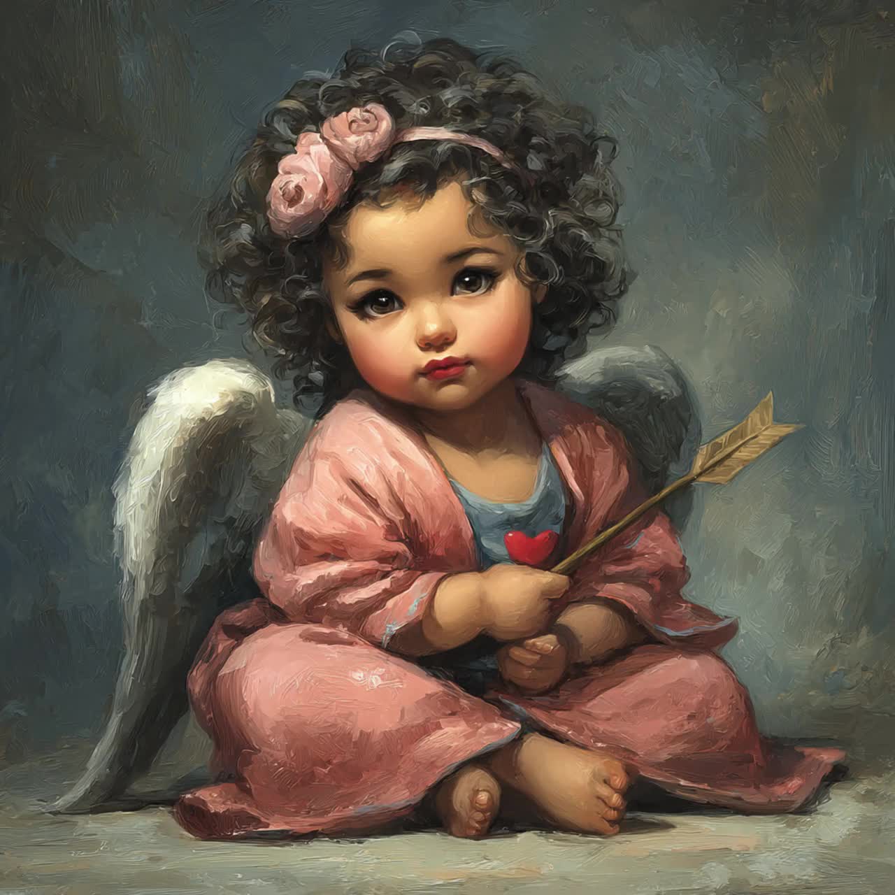 58 天使の天使肖像画アートセット ヴィンテージスタイル 天国の