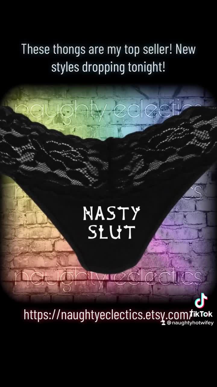 BLKD Wives Matter Thong Slutwear : Slutgear 