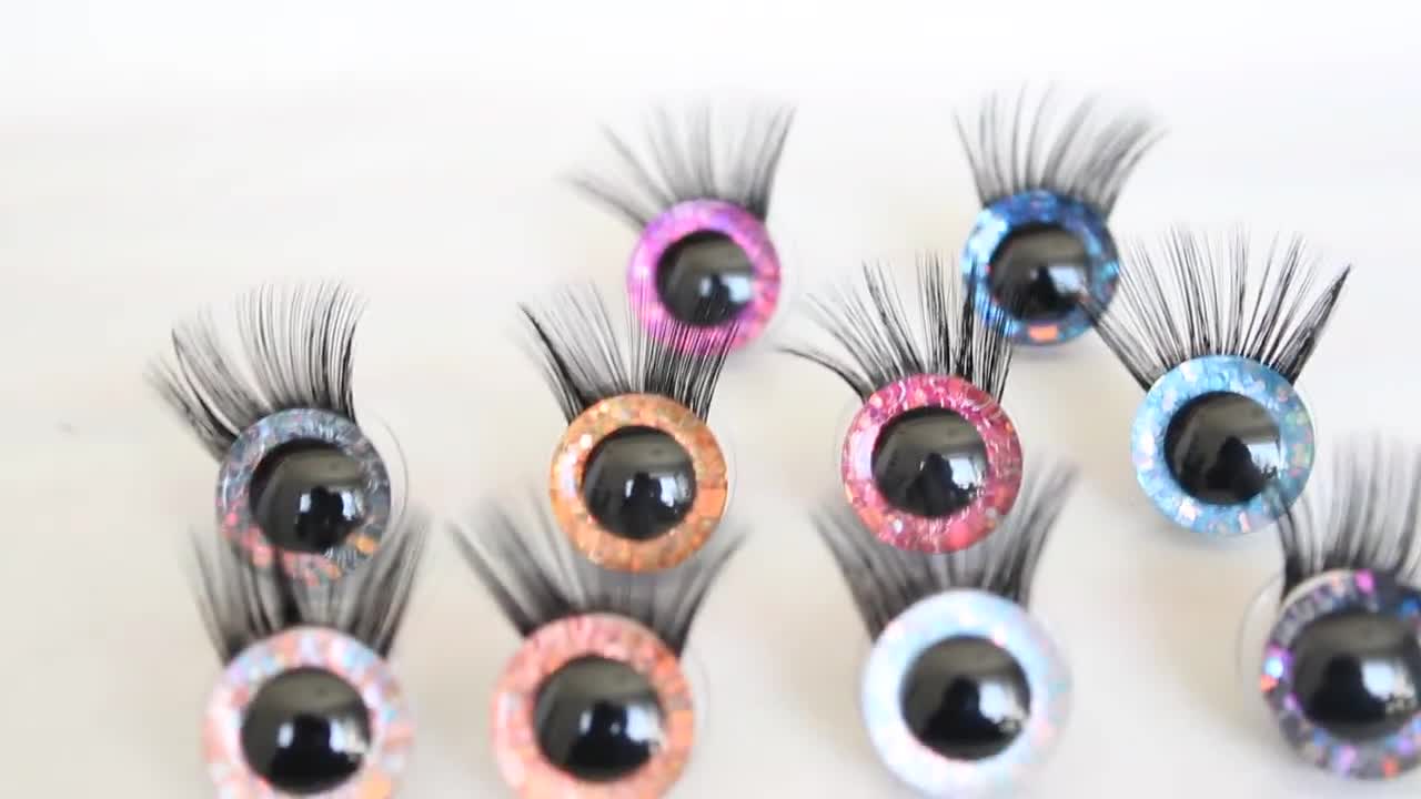 20PCS Manual DIY Doll Eyelash Handmade Doll Eyelashes Realistic