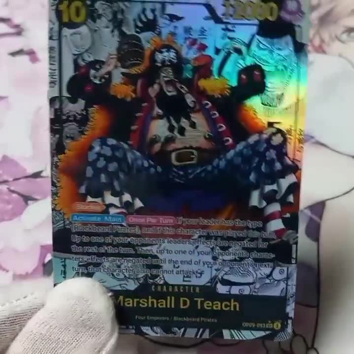 Manga Rare Marshall D. Teach OP09-093 Proxy One Piece Card Game - Etsy