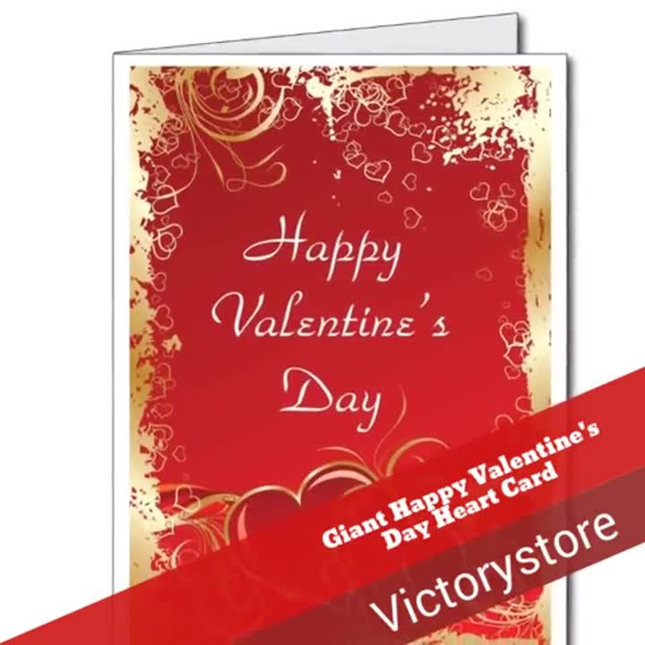 Giant Valentines Day Cards Valentine's Day Jumbo Greeting Cards