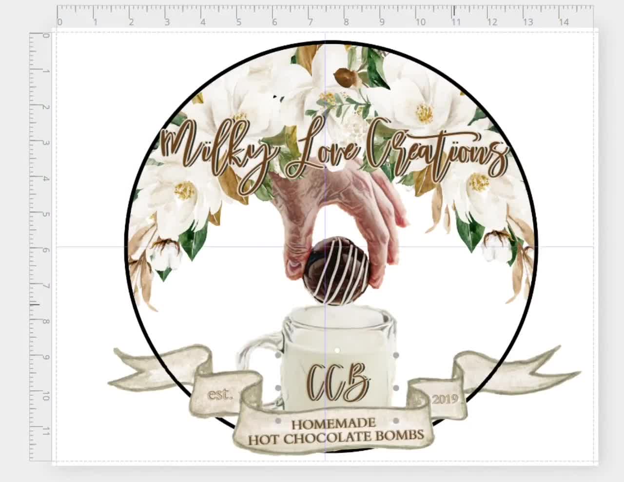 Personalized Wedding Hot Cocoa Bomb - Add Your Photo