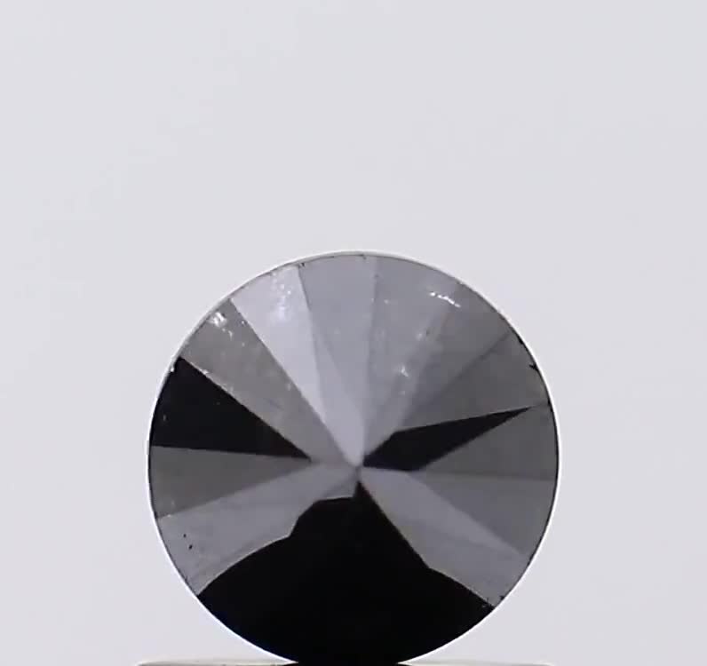 1.55 MM - 1.60 MM Black Brilliant Cut Faceted Round top Shape Diamond, Loose Sparkling Solitaire For Jewelry B-2