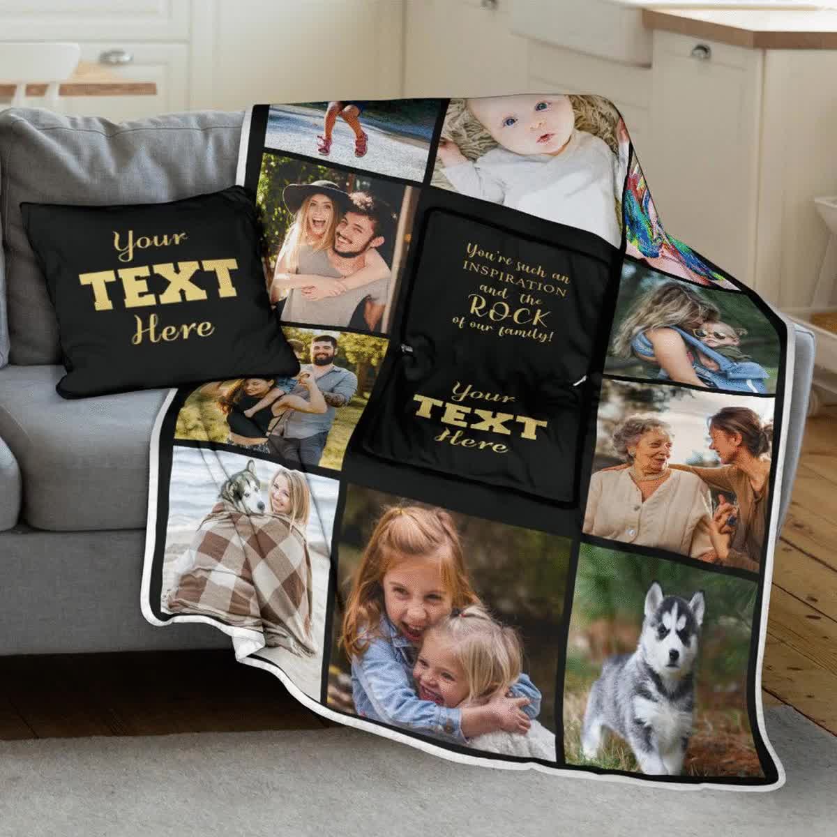 Custom photo best sale blanket walmart