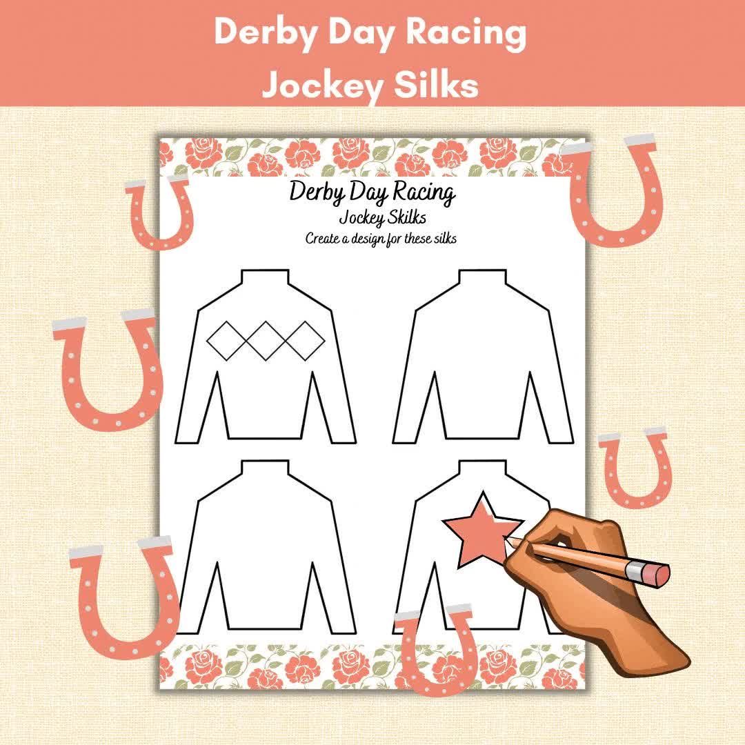 Derby Day Racing, Jockey Silks, Design and Color, Derby Party, Horse Racing Activities, Senior Adults, Youth Group, Classroom, Family Time - Etsy for Free Printable Jockey Silks Template