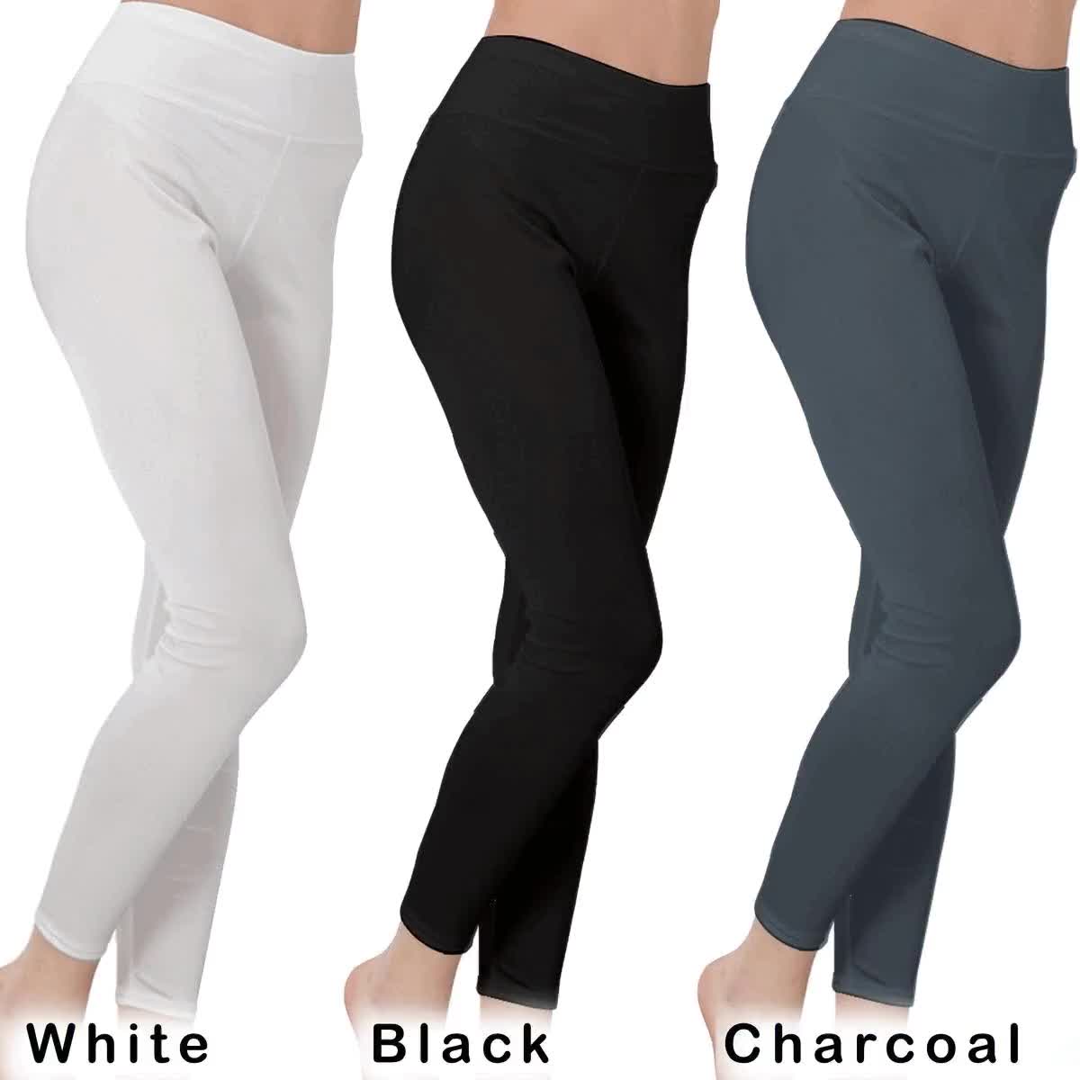 Buy Custom Solid Leggings Add Your Own Text & Images Yoga Online