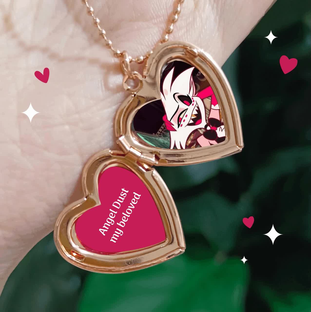 Hazbin Hotel Heart Locket Necklace - Etsy