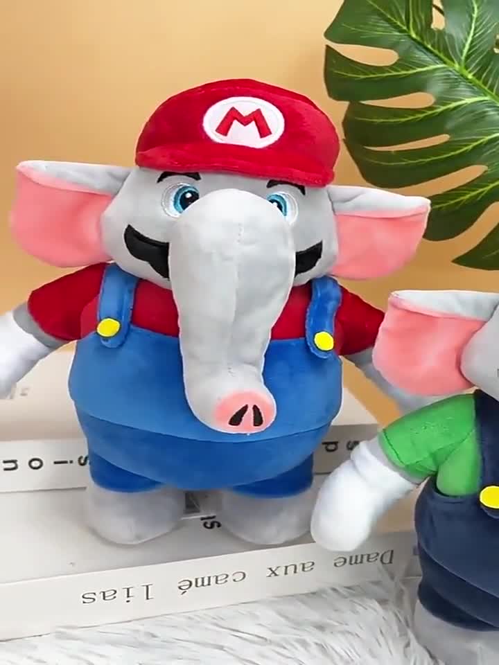 Peluche Super-Mario éléphant, 27cm Su-per-Mario Elephant Plush Toy