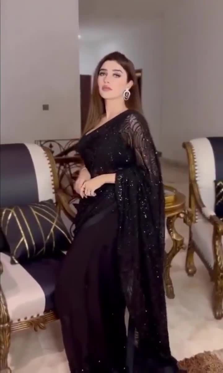 Black Party Wear Saree for Women Designer Saree Sangeet Wear Sari