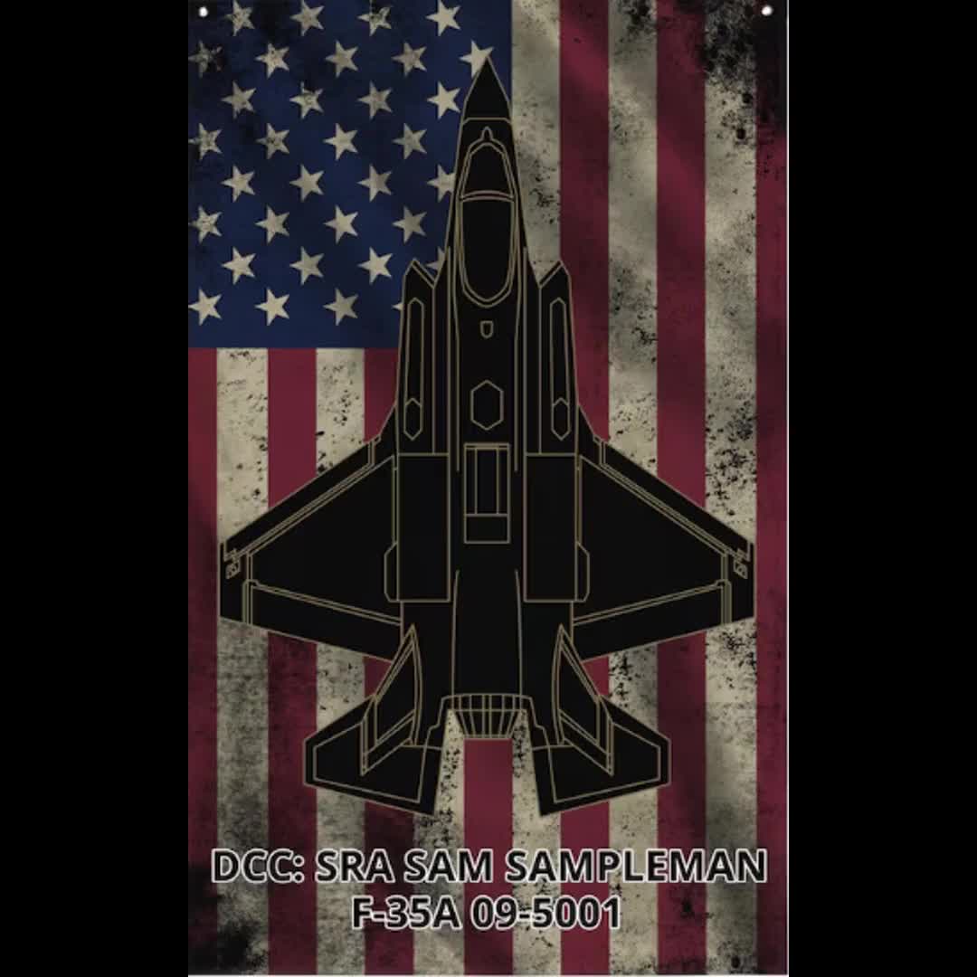F-35 Lightning II Custom Flag video poster