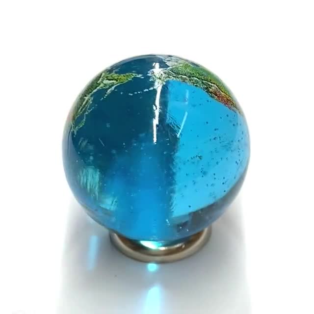 地球儀ガラスビー玉 22mm (0.9インチ) 宇宙ギフト 地球儀 教育