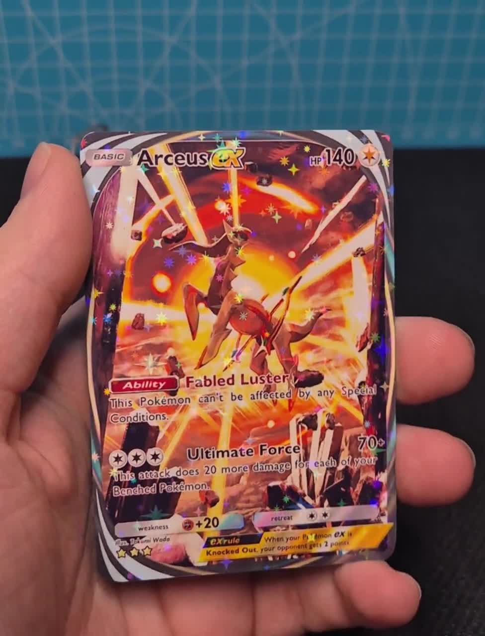 アルセウス EX A2a 95 / 勝利の光 / ポケモン TCG 品質カスタムカード