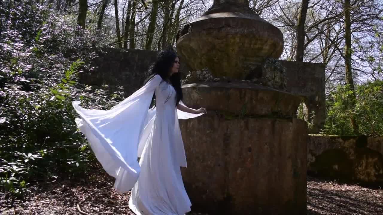 Fae of the Falls Gown - made to measure - cotton elven fairy witch medieval  aurthurian dress by Moonmaiden Gothic Clothing - All Sizes