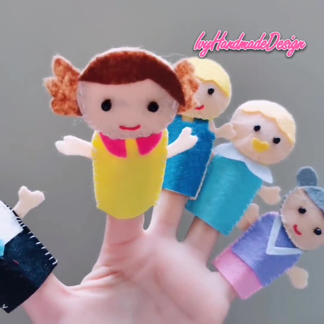 Situación Anormal huevo Marioneta de dedo familiar/Familia feliz hecha a mano - Etsy México