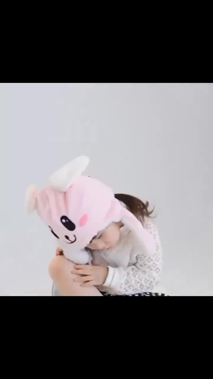 Acheter Chapeau oreilles de lapin mignon, Airbag mobile, casquette de saut  douce, jouet amusant pour filles, dessin animé Kawaii, chapeau en peluche,  jouets cadeau pour enfants et adultes