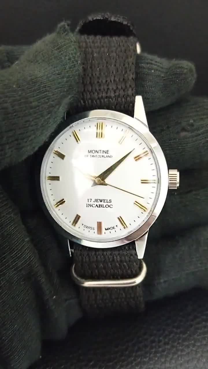 Buy Vintage Montine of Switzerland 17 Jewels Incabloc Winding Mens