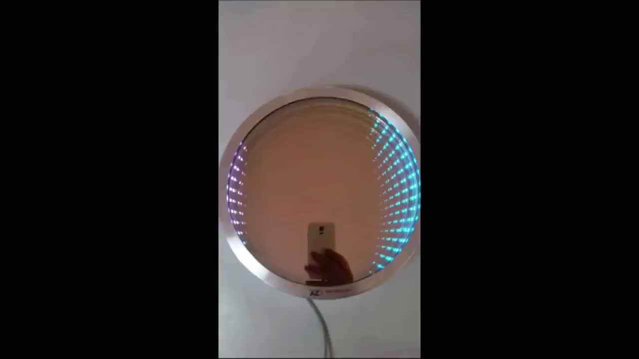 Decoración de pared con espejo infinito octogonal, espejo infinito LED con  decoración de pared con luz LED ultradensa, iluminación RGB, controlador  Sens de sonido musical -  México