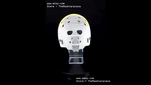 Michel Dion Ice Hockey Mask Goalie Helmet 1:1 Scale Home Decor