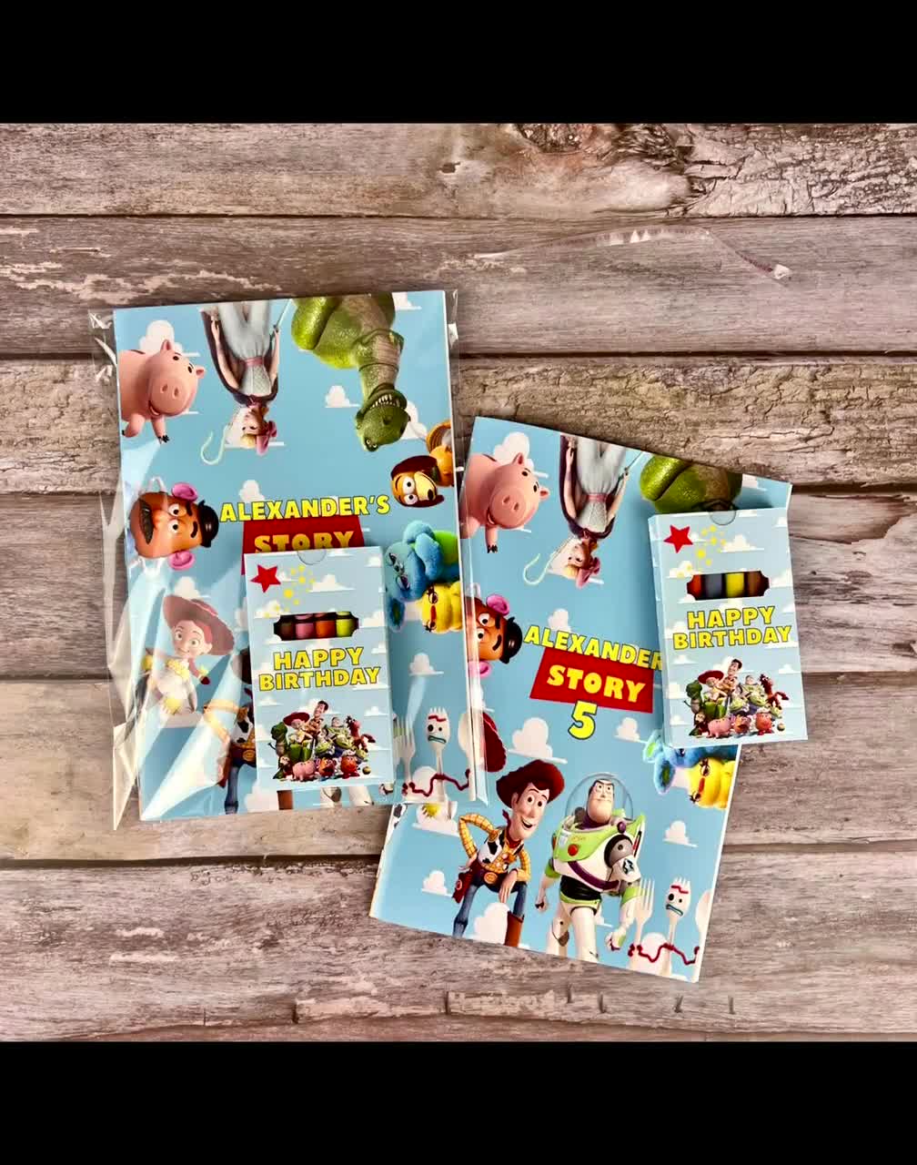 Kids Personalized Toy Story Coloring Books. Personalized Crayons