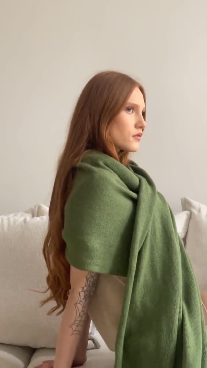 Cashmere Silk Pajama Set, Women's Knit Sleepwear video poster