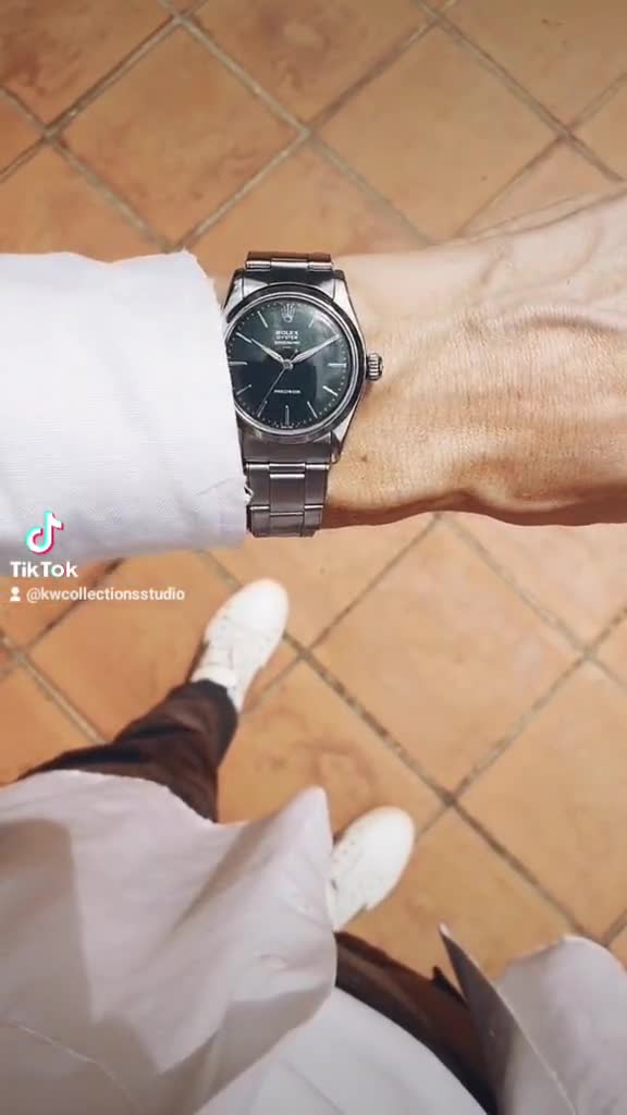 時計 rolex oyster speedking precision Rolex Oyster Speedking Precision, Black Dial, 30mm Vintage