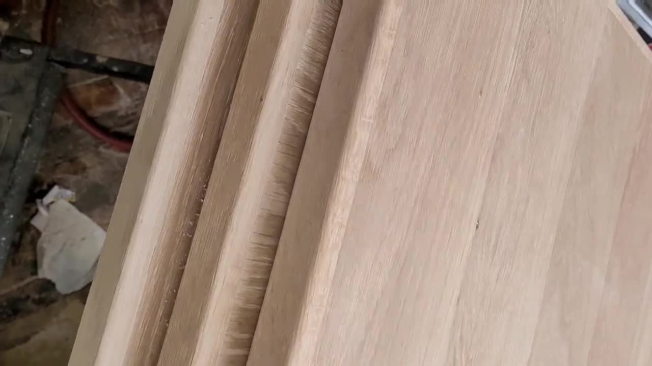 Unfinished White Oak Tabletop: Rustic Wood, Custom Sizes video poster