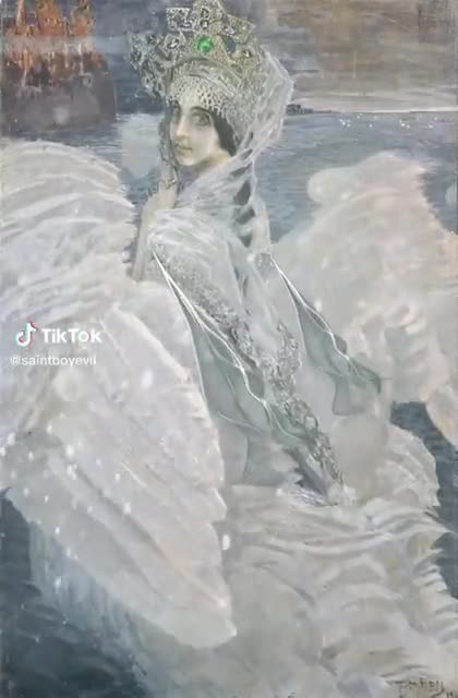 ミハイル・ヴルーベリ作「白鳥の王女」、ロシアのアール・ヌーヴォー