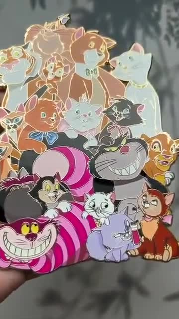 Disney - cats & girlsページ Feline Crew LE60 Jumbo Disney Cat Fantasy Pin - Etsy