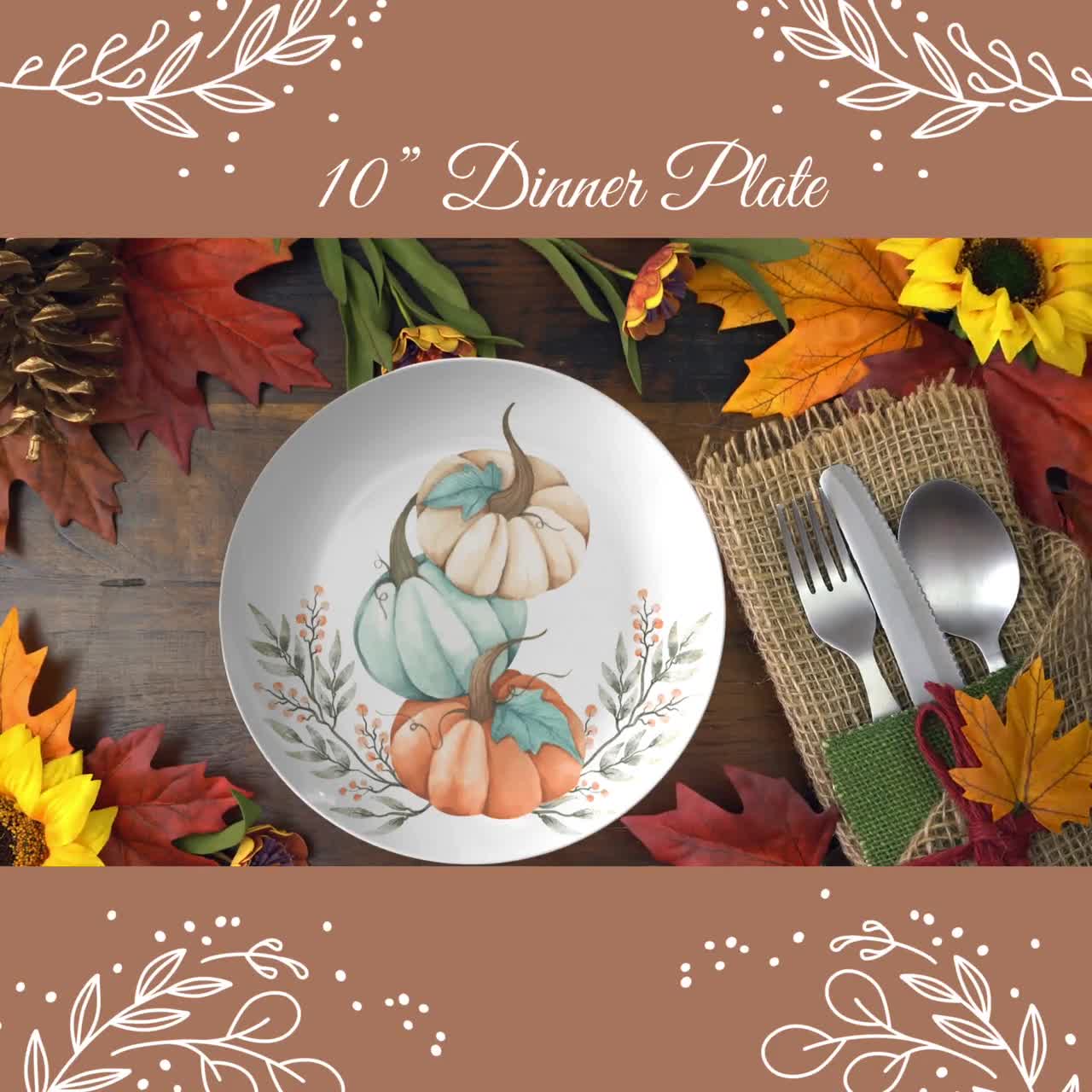 Pumpkin♥️Vines♥️Fall♥️Harvest❌Dinner Plates❌Set of outlets 3‼️