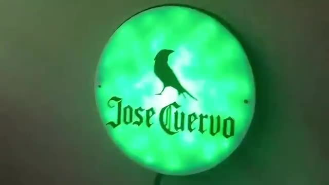 3D Printed Jose Cuervo Tequila RGB LED 8-inch Sign With Remote
