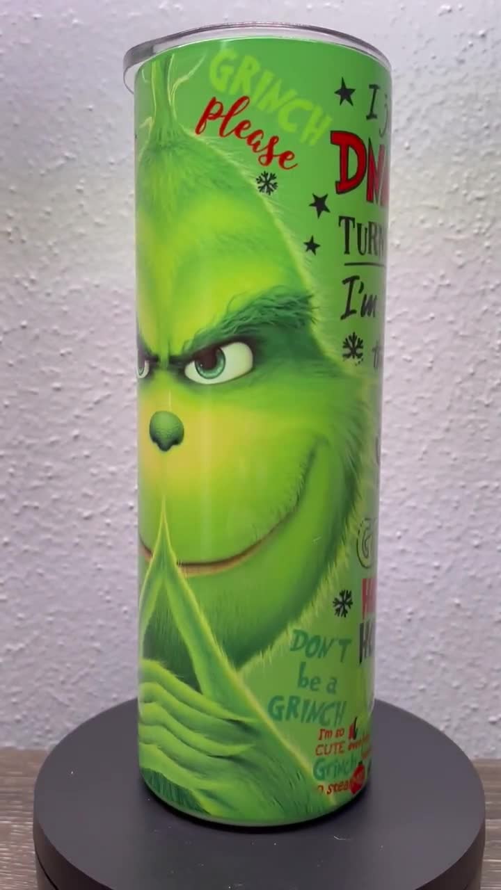 2 PACK SET! THE GRINCH STOLE CHRISTMAS HOLIDAY 20 OZ STAINLESS STEEL  TUMBLER CUP