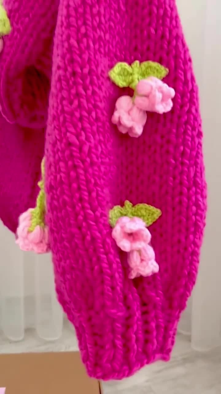 Pnkimera Lily of the Valley Sweater Cardigan, Vintage