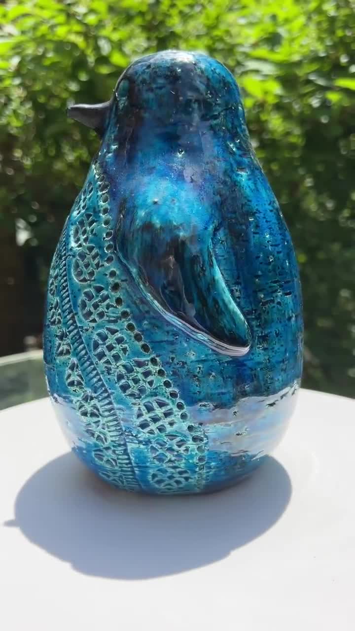 Large Vintage Aldo Londi for Bitossi Hand Decorated Penguin - Etsy