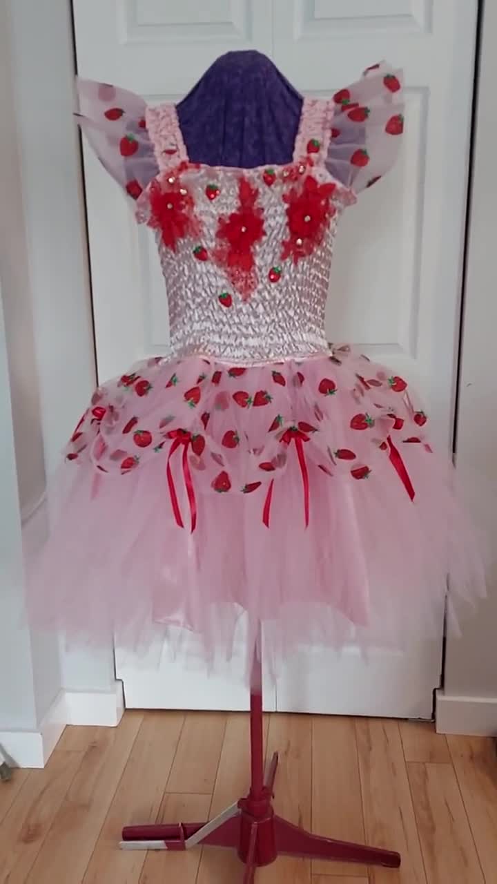 Strawberry Fairy Tutu Dress, Fantasy, Adult, Costume, Rave, Cosplay, Custom Made, Party, Casual Strawberry Fairy Tutu Dress, Fantasy, Adult, Costume, Rave, Cosplay, Custom Made, Party, Casual