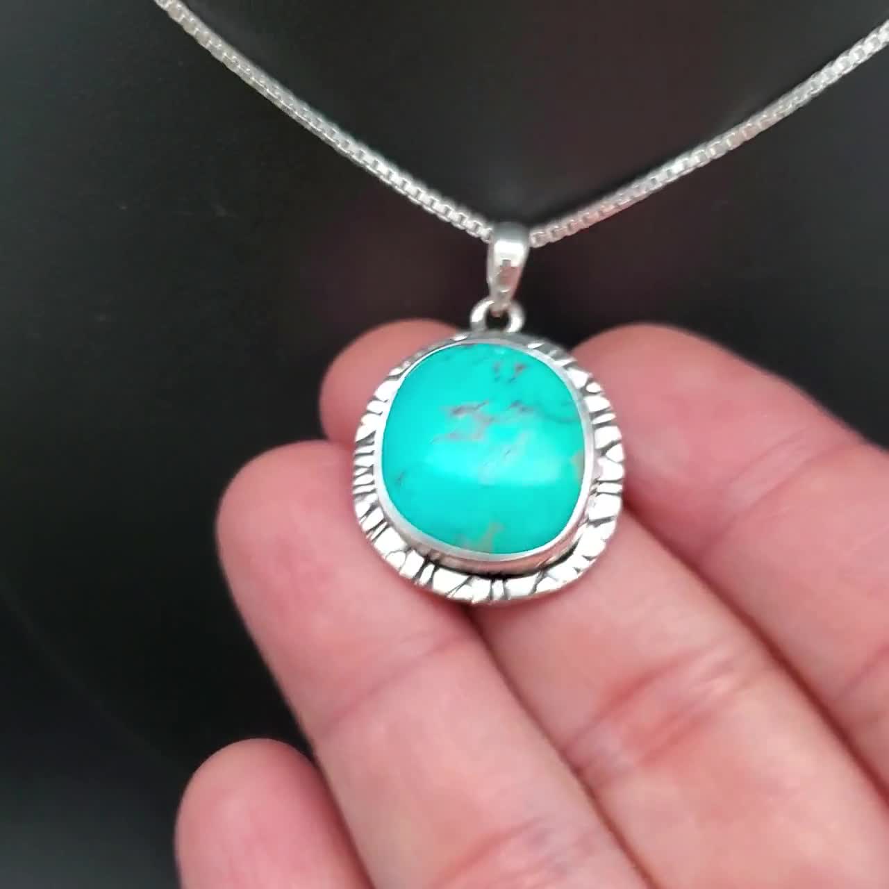 ATS#PD178 | Lovely Number 8 Turquoise Necklace Pendant