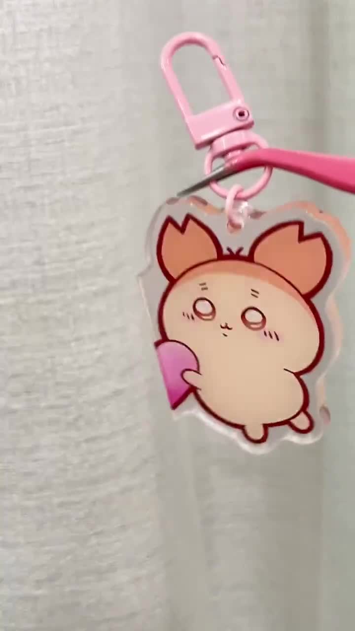Momonga Heart Kanichan Magnetic Keychain - Etsy