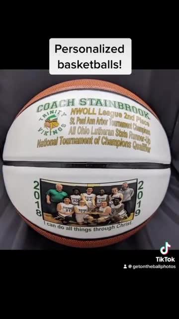 Personalized Regulation Size Large Single Panel Basketballs for Basketball Coach's Gifts, Senior Gifts, Team Awards, and Basketball Gifts outlet