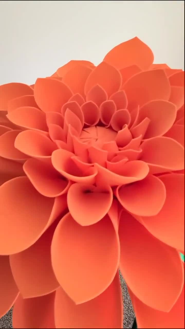 Oversized Large Dahlias Foam Flowers with Stem/Made to order Only/Custom Color and Size /Please read important information in high quality description