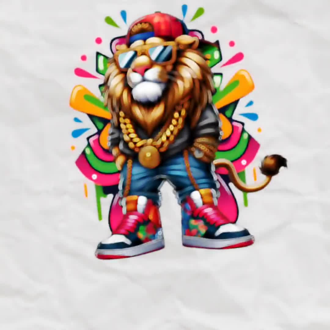Graffiti Lion PNG, Urban Sublimation Design (digital Download) - Etsy