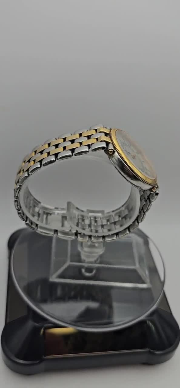 Ultra Rare & Vintage SEIKO Day Date 2 Tone Gold and Silver Watch