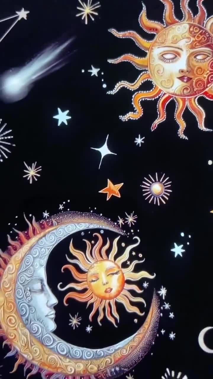 Celestial Retro Shirt Dress. Jambats. Stunning Sleepy Moons