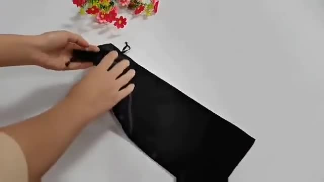 Satin Bag for Packaging Jewelry/Makeup/Gift/Wedding/Party/Storage/Wig/Shoe Bags Silk Dust-proof Pouch Sack Print Logo Custom Eco Friendly video poster