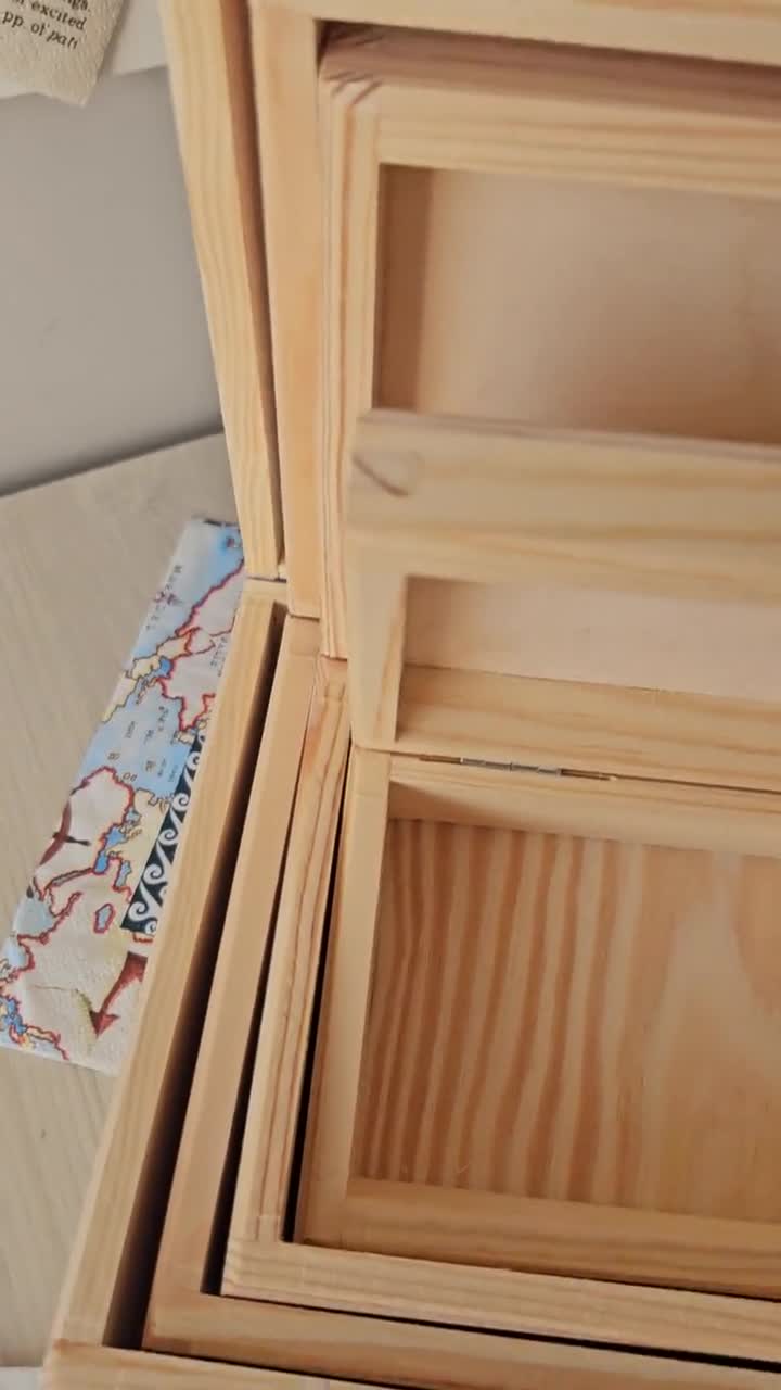 Costurero de madera, caja de almacenamiento marrón, joyero grande, caja  expandible tapizada, almacenamiento de suministros para manualidades, caja  concentrina, organización -  México