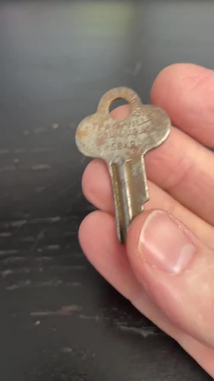 1880s EAGLE LOCK CO 米国製船旅トランク 希少140年物 Eagle Lock Co. Key