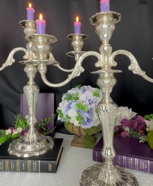 Vintage Gorham Sterling Silver Candelabras, Louis XV Pattern - Etsy