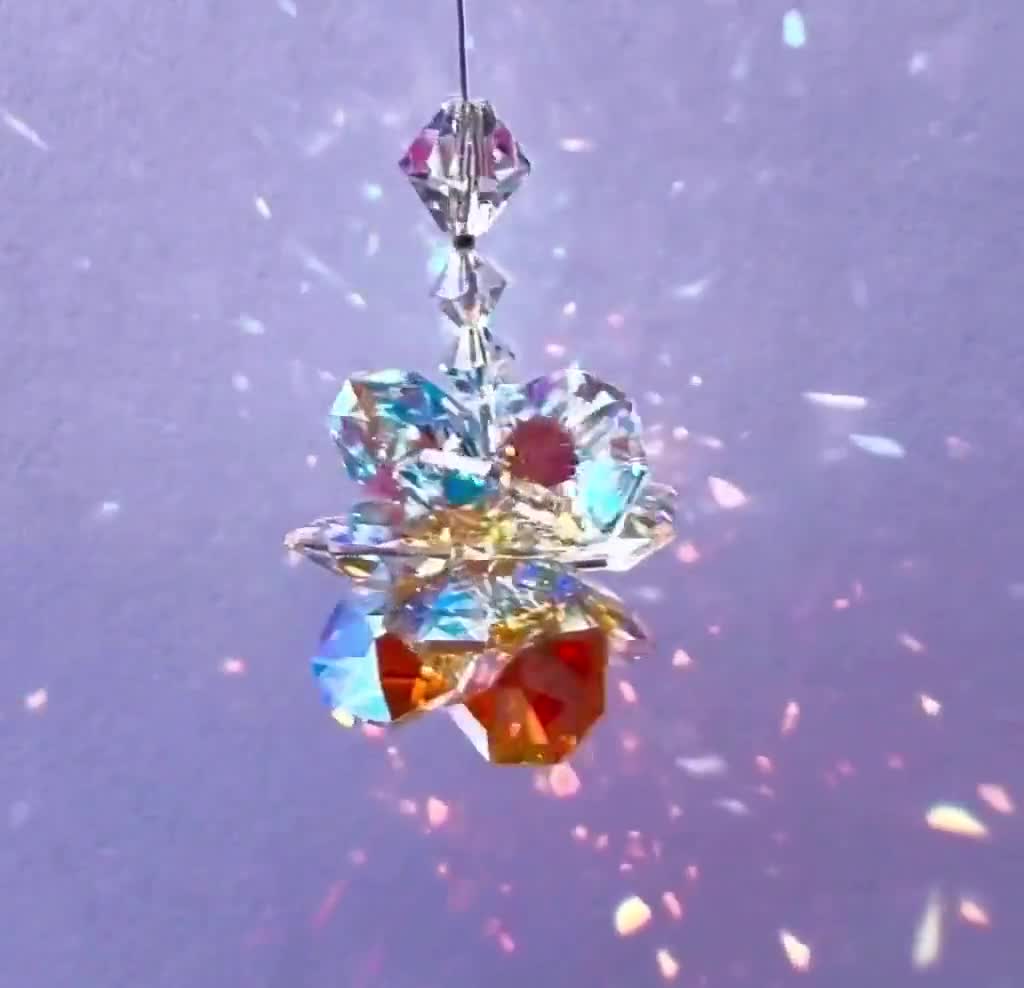 ベストセラー スワロフスキークリスタルサンキャッチャー オーロラ 八